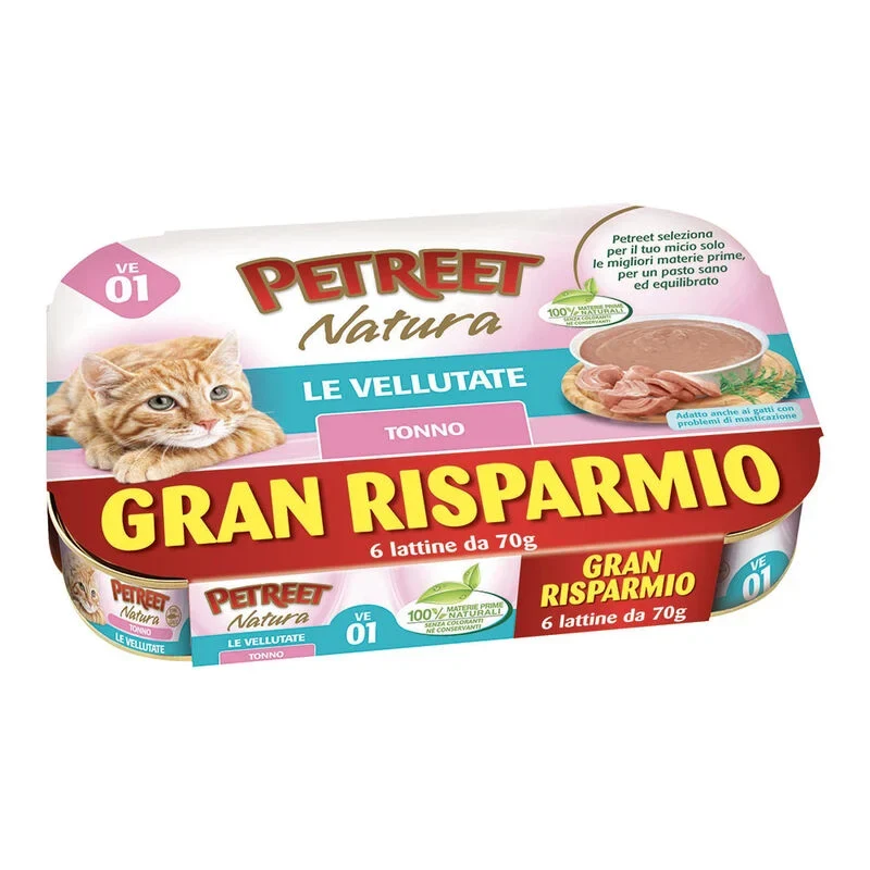 Petreet Cat Vellutate Tonno 6x70 gr