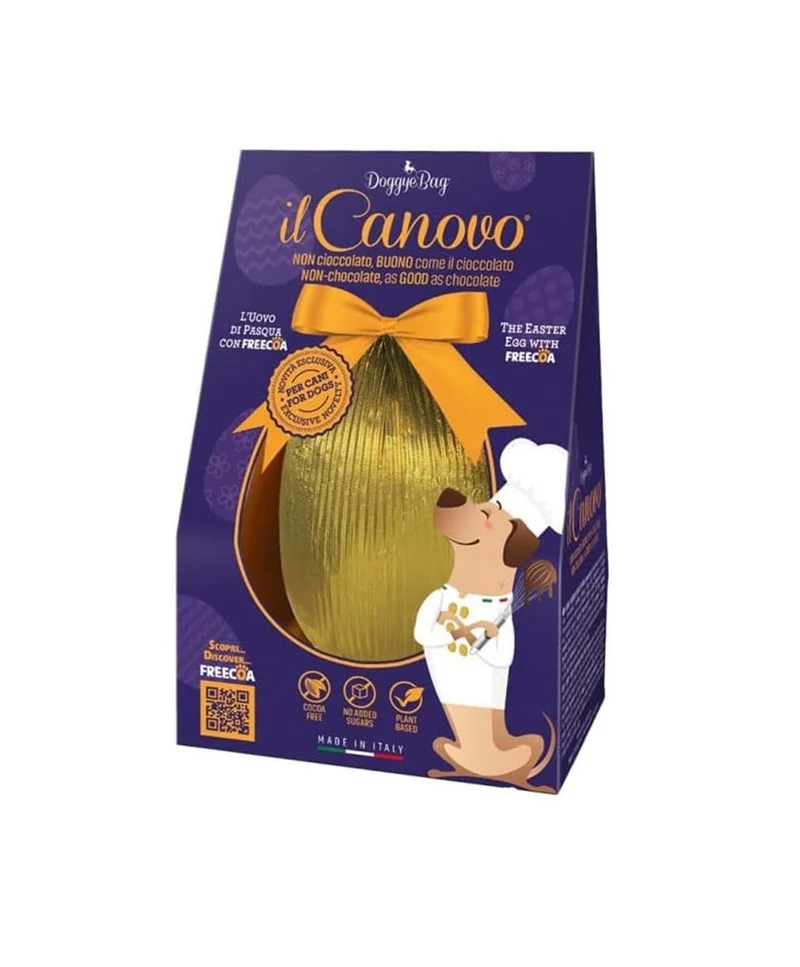 Doggyebag Uovo di Pasqua Canovo con Freecoa per cani 60gr