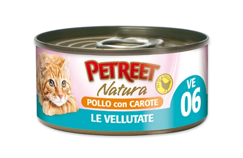 PETREET Vellutata di Pollo con Carote 70gr x 6pz
