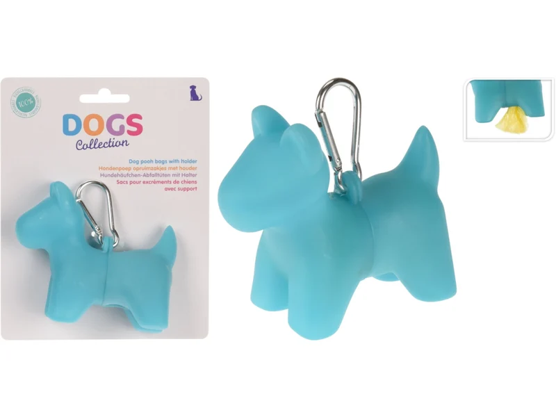 Custodia con 20 sacchetti per cani