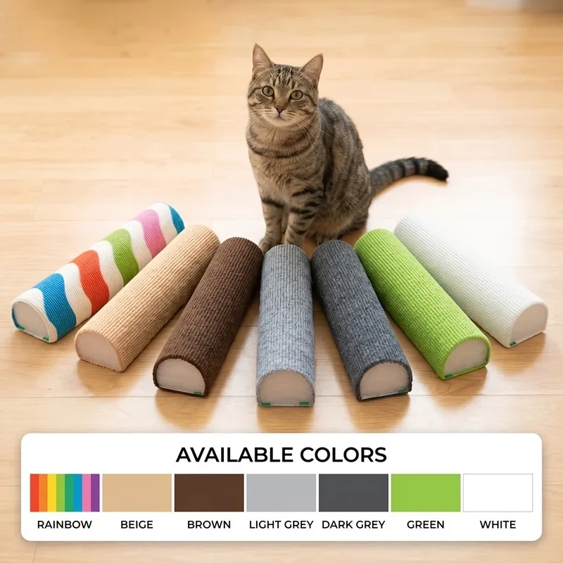 Tiragraffi Adesivo da Parete per Gatti 50×10 cm | Verticale Salvaspazio