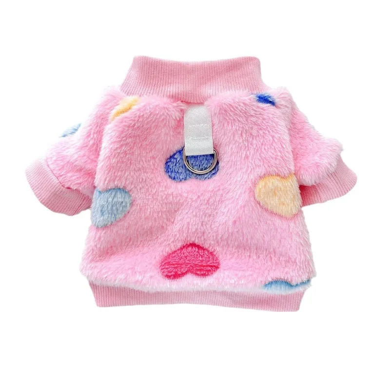 Giacca Invernale Super Morbida per Cani con Stampa Cuori | XS-XL