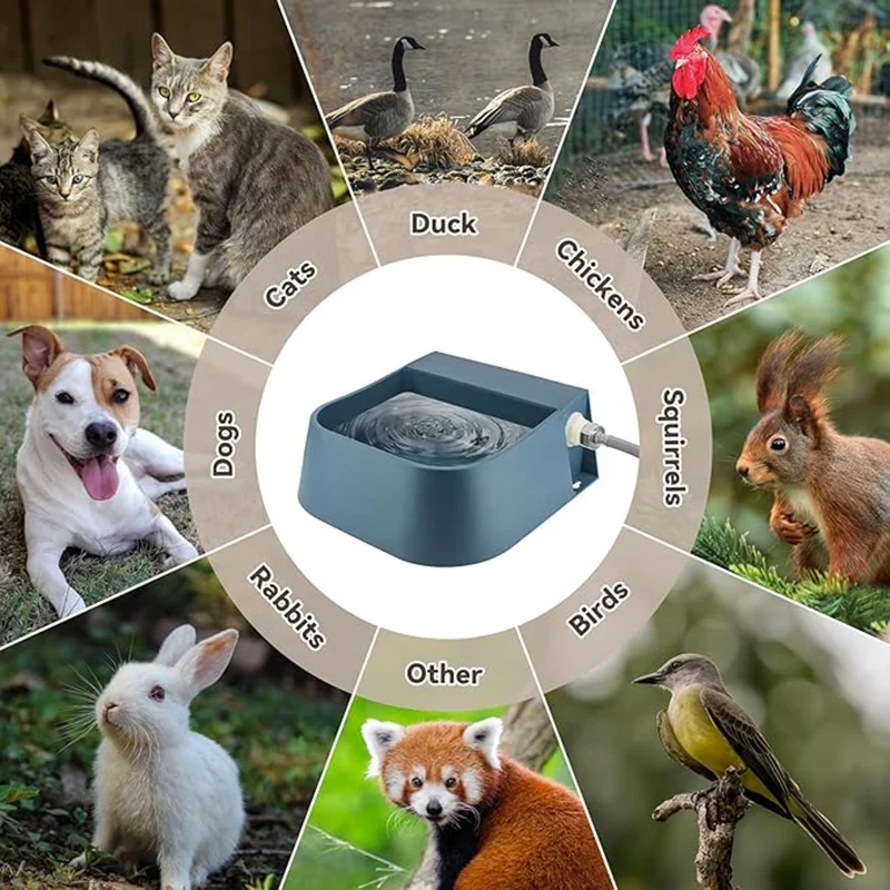 Abbeveratoio Automatico 2L per Cani e Animali con Galleggiante e Tubo 1,5 m
