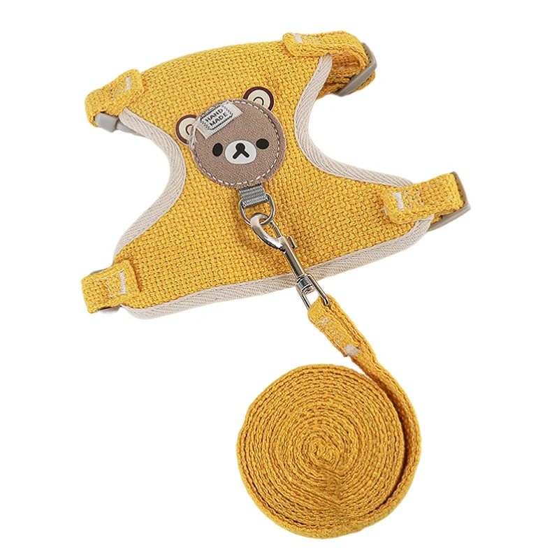 Pettorina a Gilet per Gatti e Cani Piccoli con Guinzaglio 120 cm | S-M