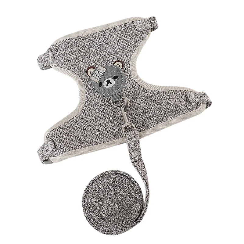 Pettorina a Gilet per Gatti e Cani Piccoli con Guinzaglio 120 cm | S-M
