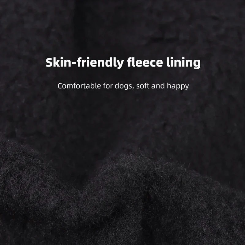 Cappotto Invernale per Cani con Pettorina Riflettente – Imbottito e Caldo in Pile S-2XL