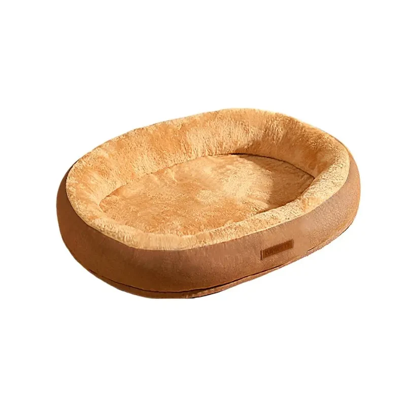 Cuccia Divano per Cani e Gatti 50×40 cm – Letto Morbido Invernale in Peluche con Bordi Rialzati