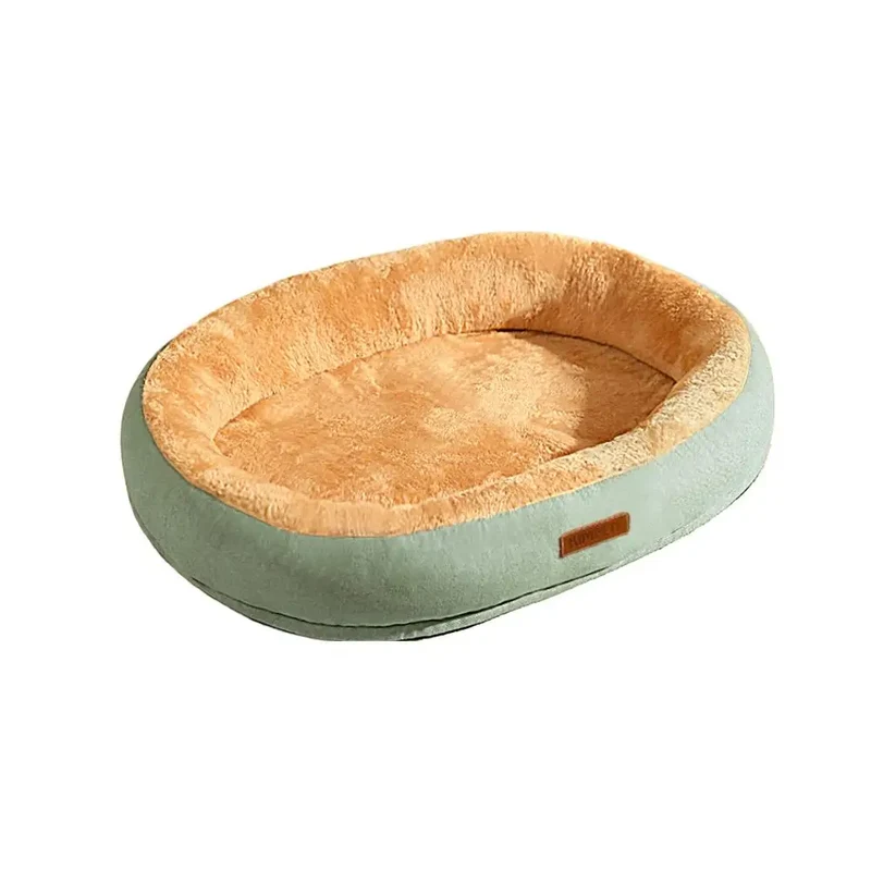 Cuccia Divano per Cani e Gatti 50×40 cm – Letto Morbido Invernale in Peluche con Bordi Rialzati