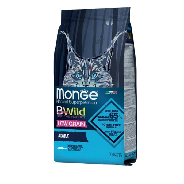 Monge BWild Gatto Adult con Acciughe