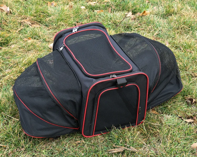 Trasportino Espandibile per Cani Piccoli e Gatti – Borsa Pieghevole Traspirante S/L
