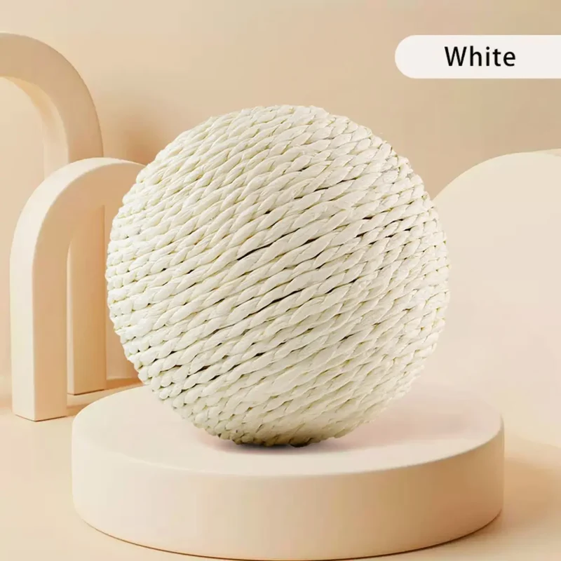 Palla Tiragraffi per Gatti in Sisal 10 cm – Gioco Interattivo da Mordere e Graffiare