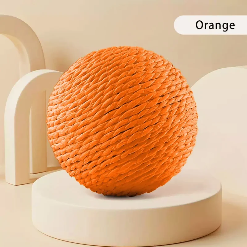 Palla Tiragraffi per Gatti in Sisal 10 cm – Gioco Interattivo da Mordere e Graffiare