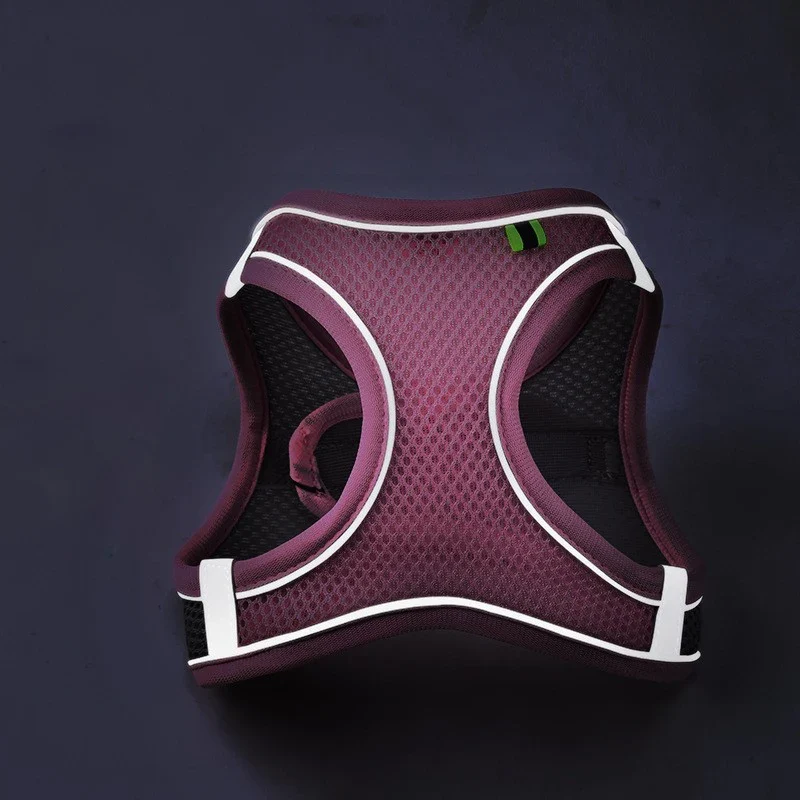 Pettorina Regolabile per Cani e Gatti con Guinzaglio | Set Harness Vest Traspirante Riflettente