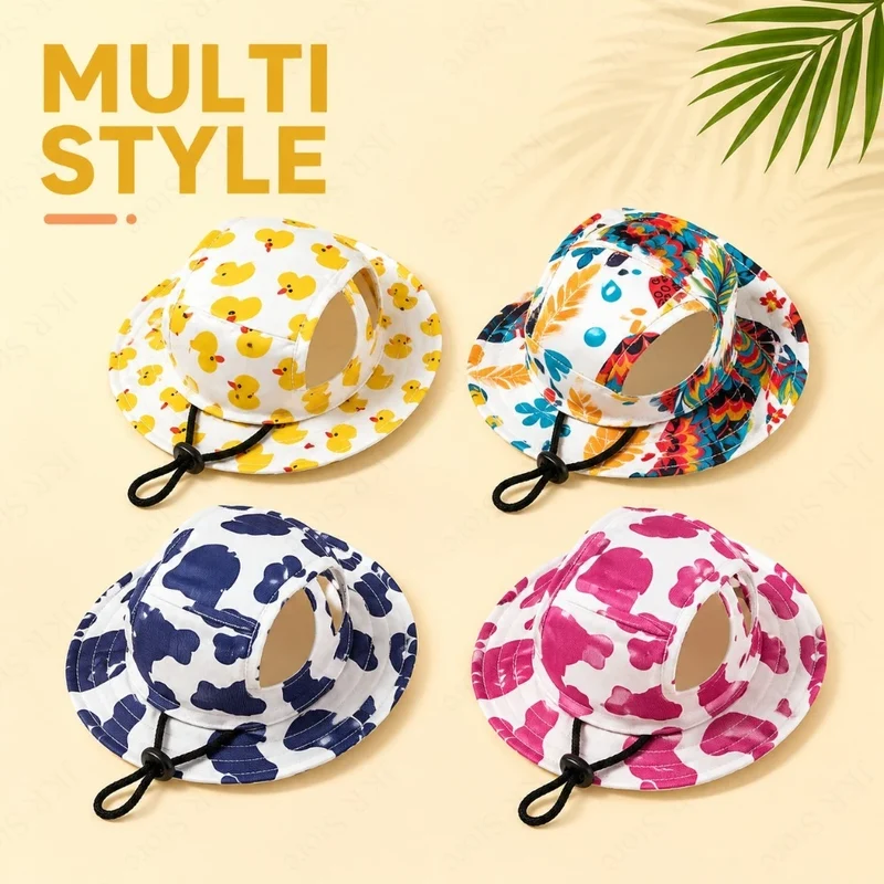 Cappellino Regolabile per Cani | Adjustable Dog Hat con Protezione Solare