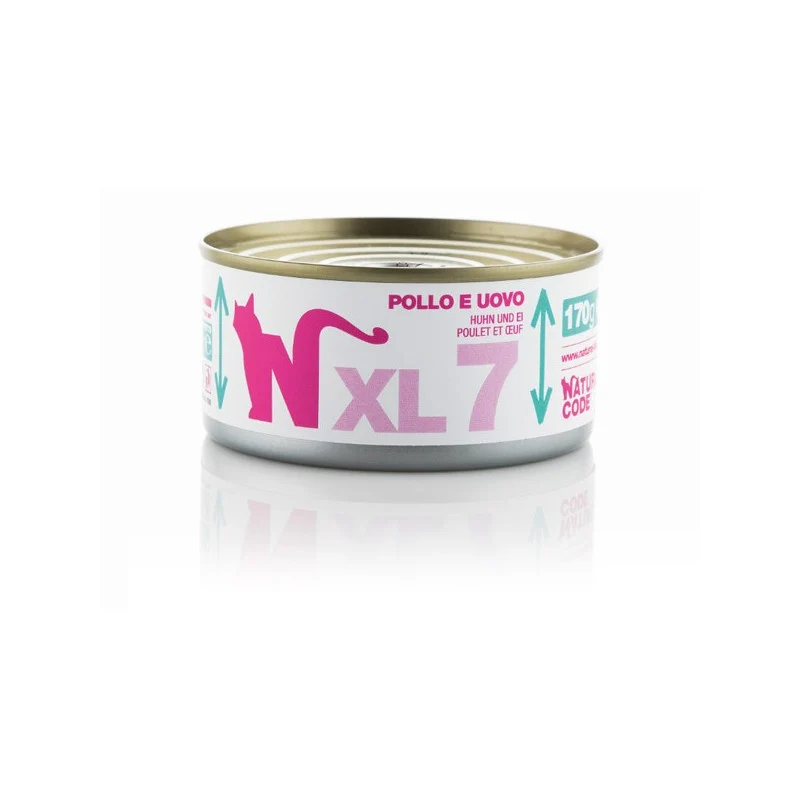 Natural Code XL07 Pollo e Uovo Alimento per Gatti Adulti 170 g