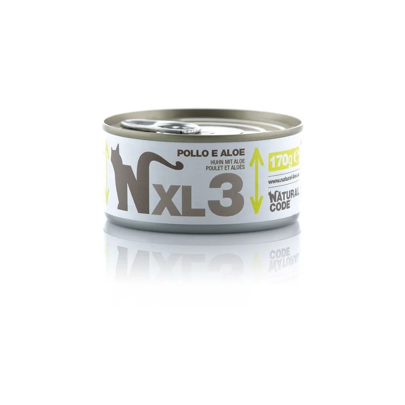 Natural Code XL03 Pollo e Aloe – Alimento per Gatti Adulti 170 g