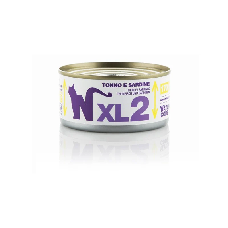 Natural Code XL02 Tonno e Sardine Alimento per Gatti Adulti 170 g