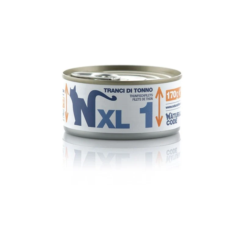 Natural Code XL01 Tranci di Tonno Alimento per Gatti Adulti 170 g