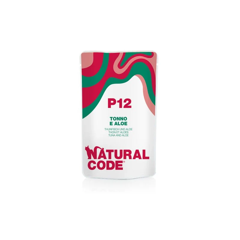 Natural Code P12 Tonno e Aloe - Alimento per Gatti Adulti 70 g
