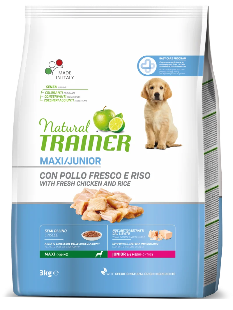Natural Trainer cane Junior Maxi con pollo