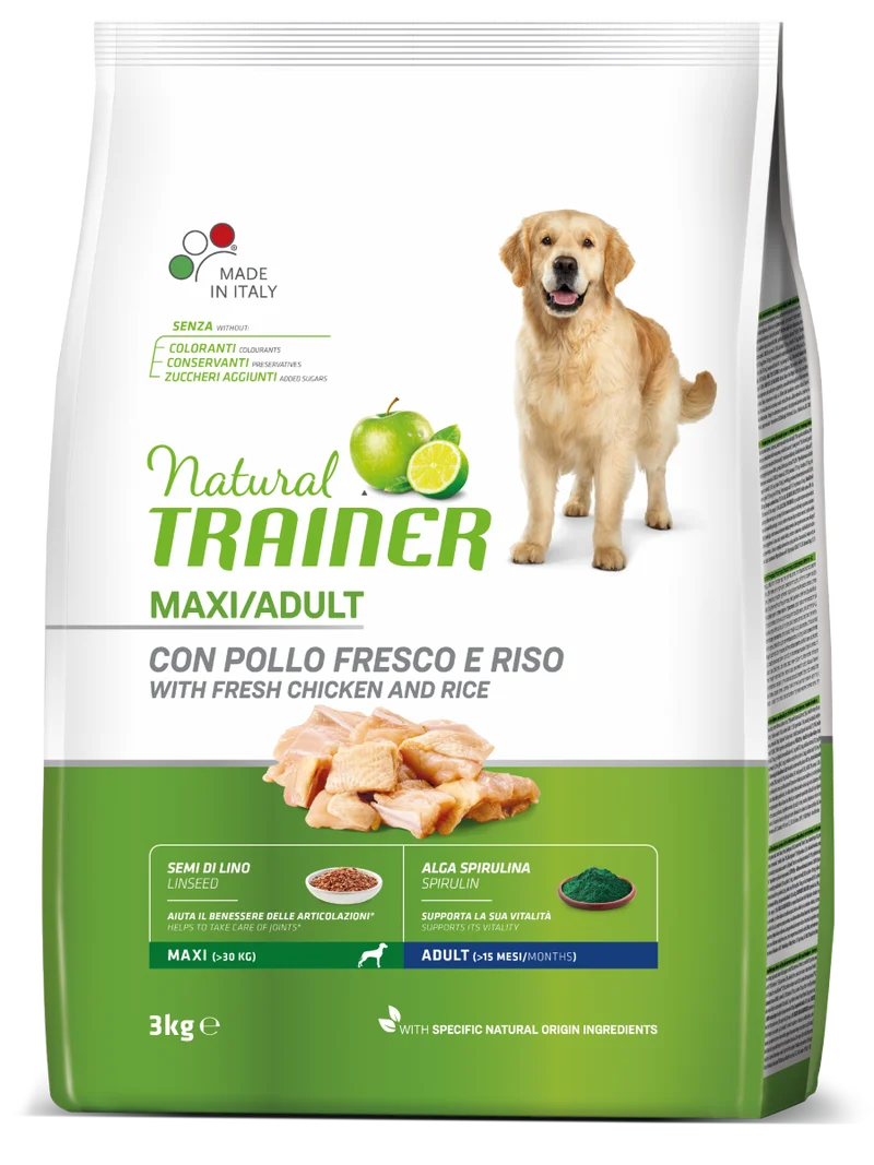 Natural Trainer cane Adult Maxi con pollo