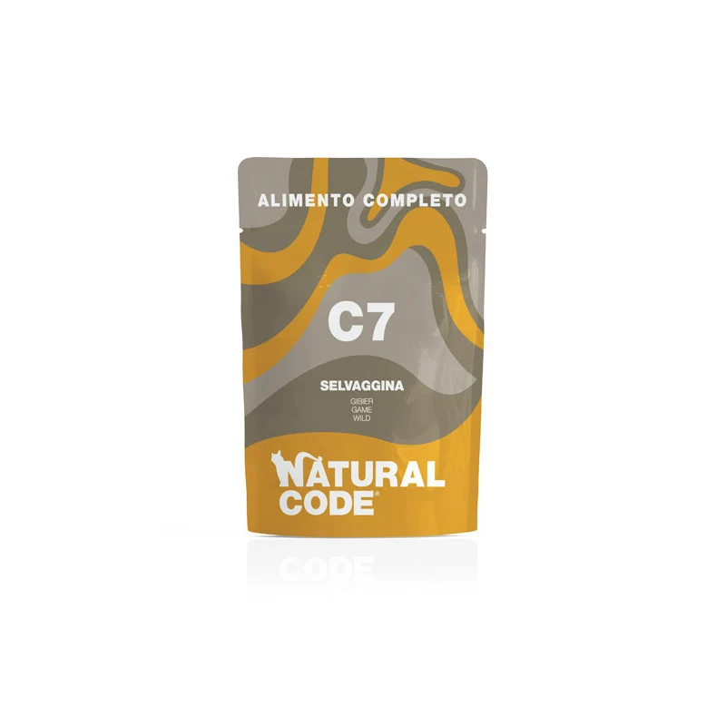 Natural Code C07 Selvaggina Alimento Umido Completo per Gatti 70 g