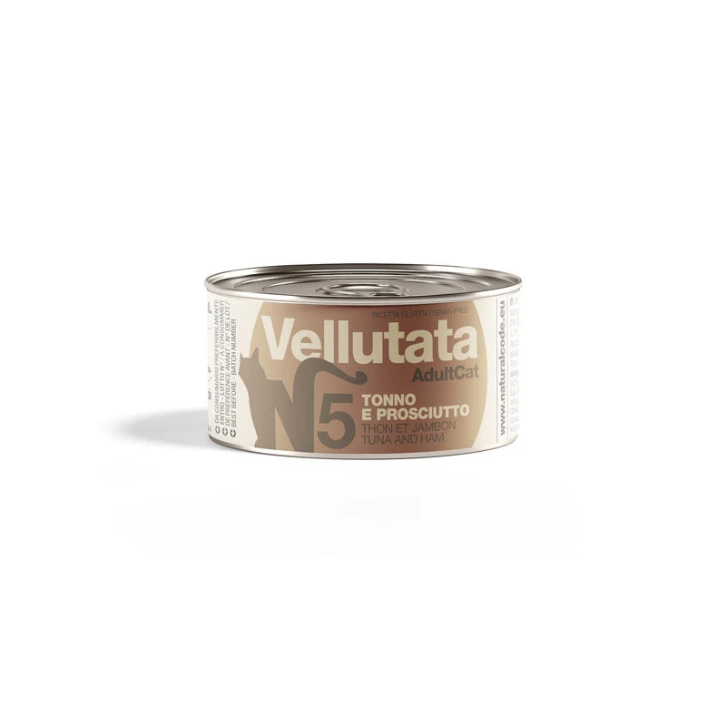 Natural Code 05 Vellutata Tonno e Prosciutto Alimento Umido per Gatti 85 g