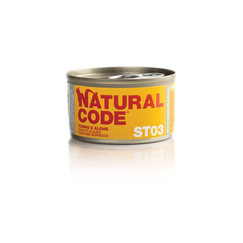 Natural Code ST03 Tonno e Alghe | Alimento Umido per Gatti Sterilizzati 85 g