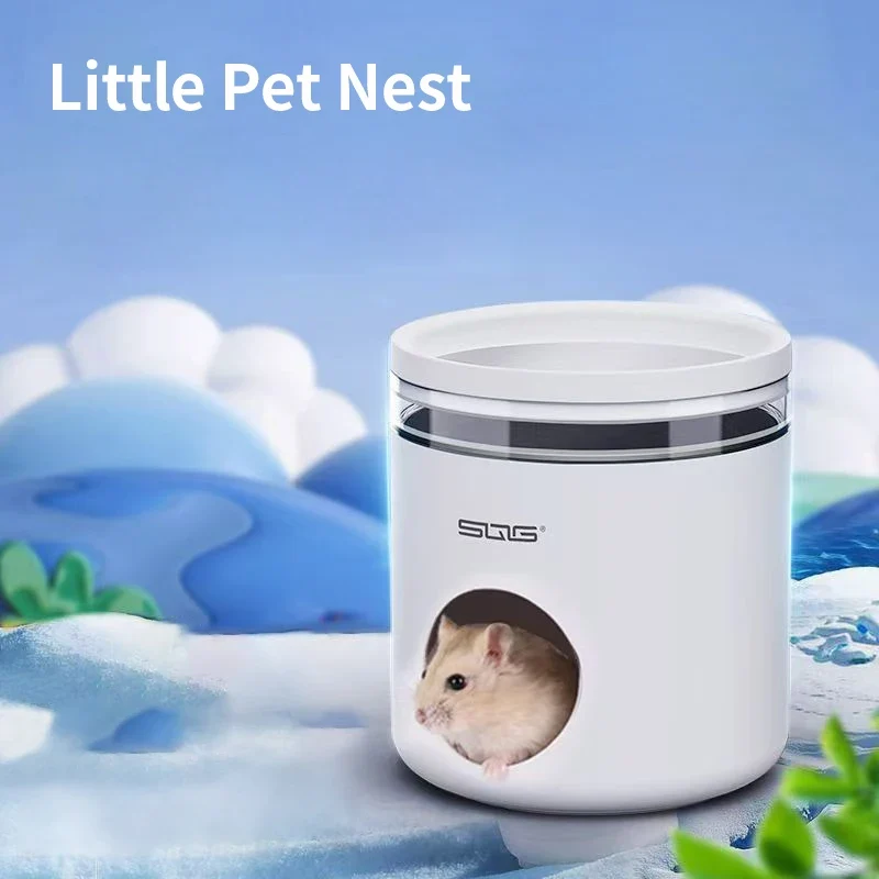 Casetta Refrigerante per Criceti e Piccoli Roditori | Rifugio Estivo con Piastra in Acciaio Inox