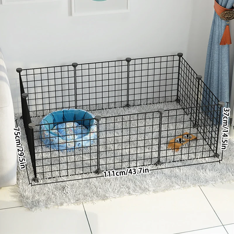 Recinto Modulare per Cani e Cuccioli | Box da Interno in Rete Metallica con Porta