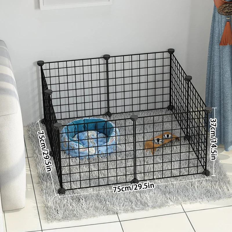 Recinto Modulare per Cani e Cuccioli | Box da Interno in Rete Metallica con Porta