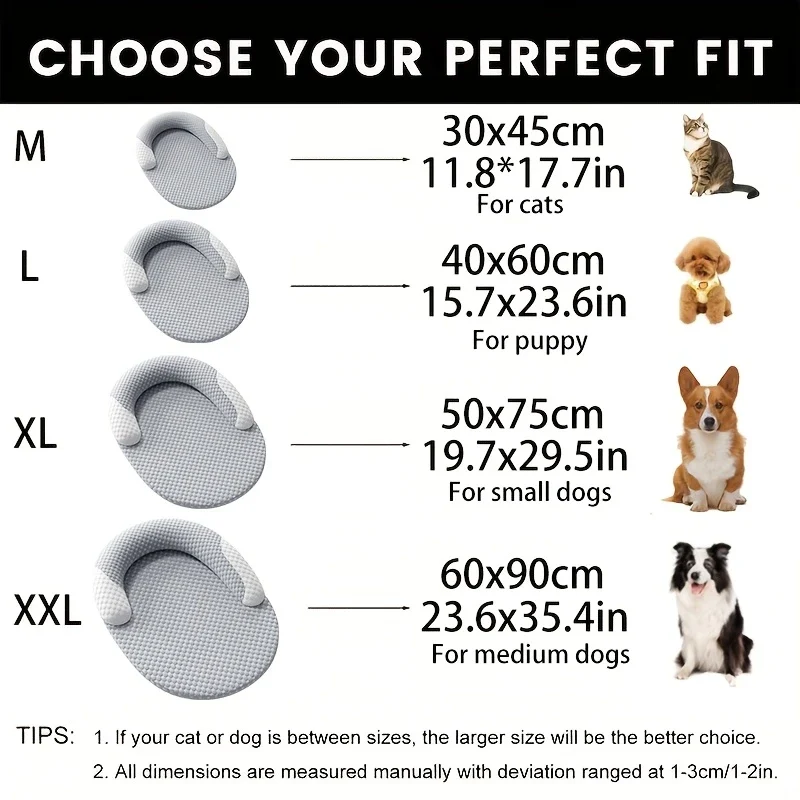 Cooling Dog Bed Oval – Cuccia Refrigerante Ovale per Cani e Gatti, Letto Rinfrescante ad Alta Dissipazione di Calore con Cuscino Ergonomico e Fodera Lavabile