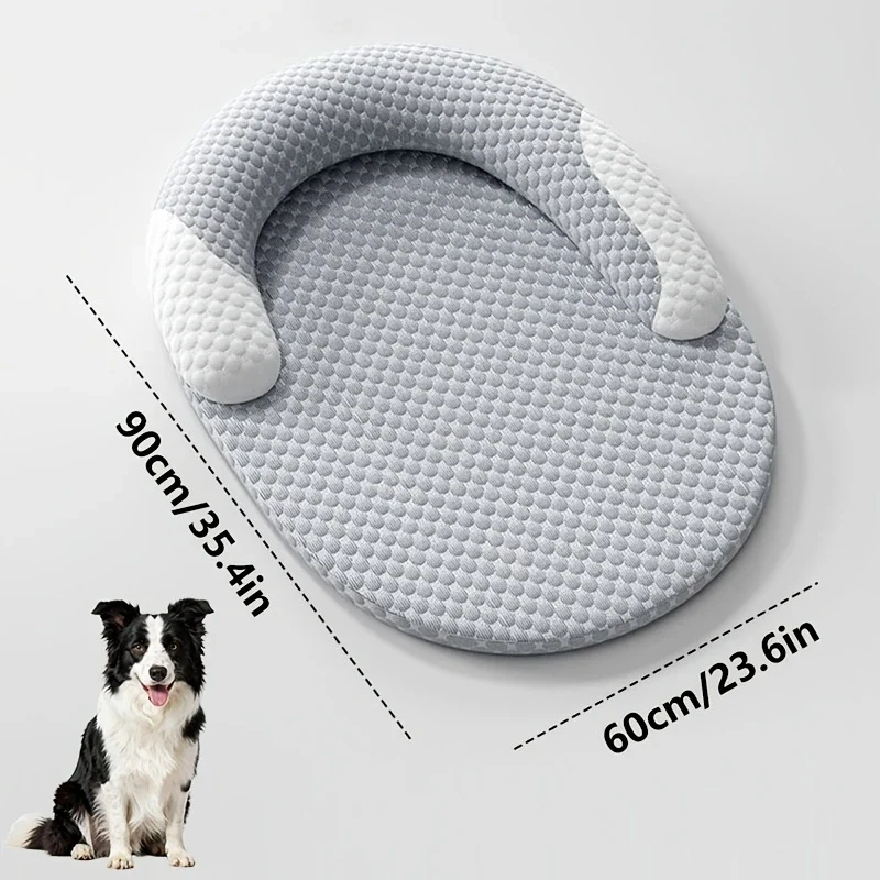 Cooling Dog Bed Oval – Cuccia Refrigerante Ovale per Cani e Gatti, Letto Rinfrescante ad Alta Dissipazione di Calore con Cuscino Ergonomico e Fodera Lavabile