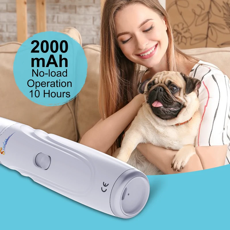 Tagliaunghie Elettrico per Cani e Gatti – Lima USB Silenziosa a 2 Velocità