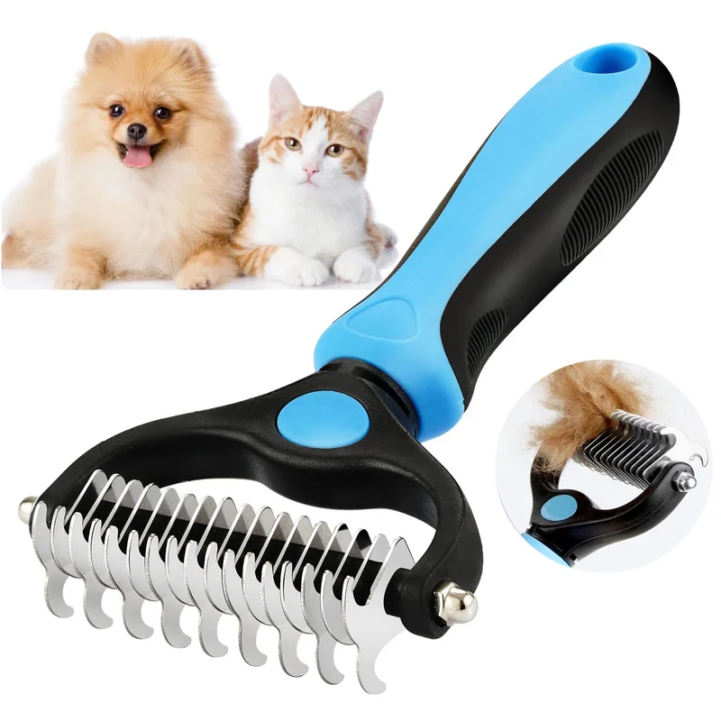 Spazzola Sottopelo per Cani e Gatti – Pettine Taglianodi Deshedding