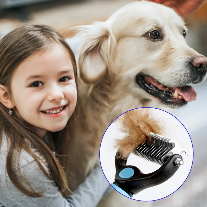 Spazzola Sottopelo per Cani e Gatti – Pettine Taglianodi Deshedding