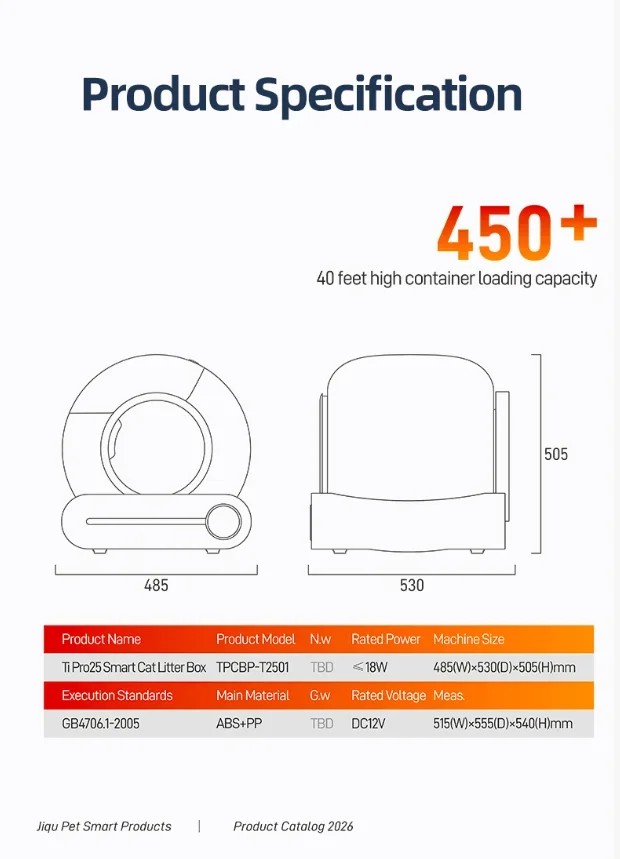 Smart Self-Cleaning Cat Litter Box 65L – Lettiera Automatica Autopulente Extra Large Chiusa con Controllo App (Arenero Gato Inteligente)