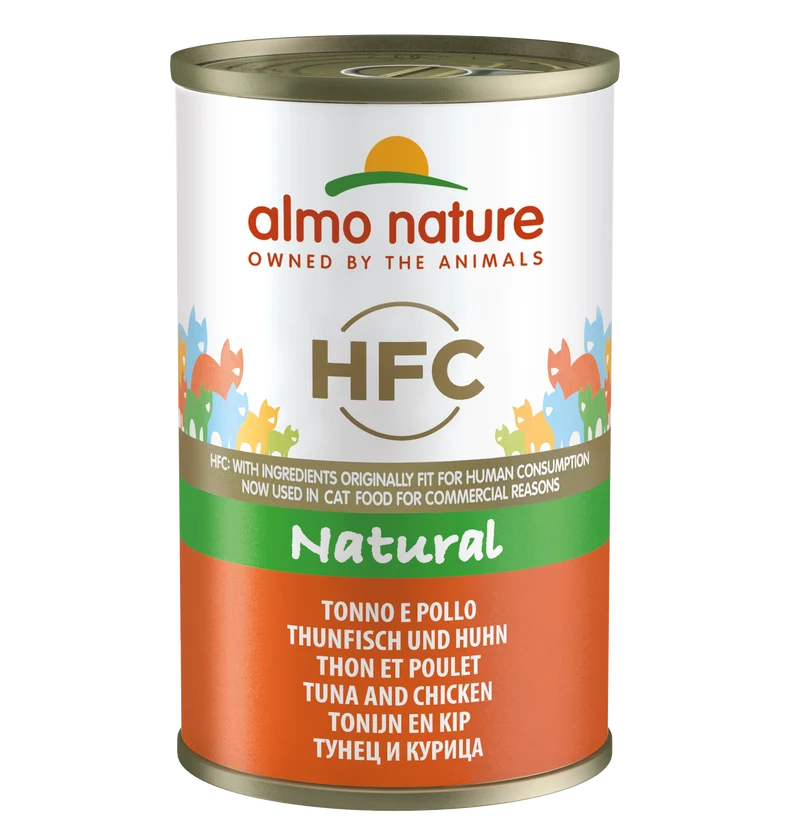 HFC CAT Natural - con Pollo e Tonno 55gr, 70gr, 140gr, e 280gr