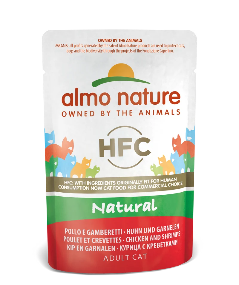 HFC CAT Natural - Pollo e Gamberetti 55gr, 70gr, 140gr, 280gr