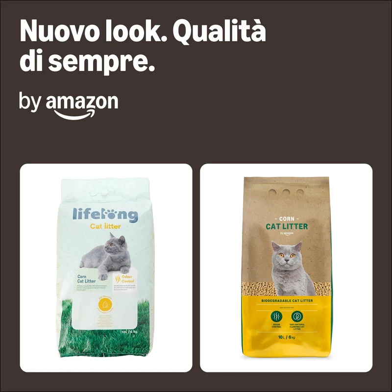 Lettiera per Gatti Agglomerante al Mais, 10L (Confezione da 1) (in Precedenza Un Marchio Lifelong, Stesso Prodotto)