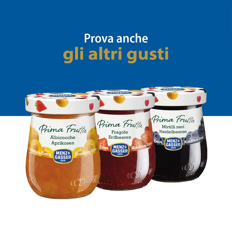 Menz&Gasser, Confettura Extra di Lamponi Prima Frutta, con 50% di Frutta, Realizzata con Frutti di Alta Qualità IQF, Lavorata in Trentino-Südtirol, Naturalmente Senza Glutine, Vegan, 4x340 g