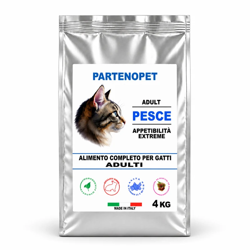 Partenopet Crocchette Gatti Adulti al Pesce con Taurina 4 kg