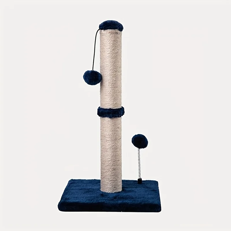 Tiragraffi a Colonna Premium Basic – Postazione in Sisal Naturale con Pallina Pendente per Gatti Indoor