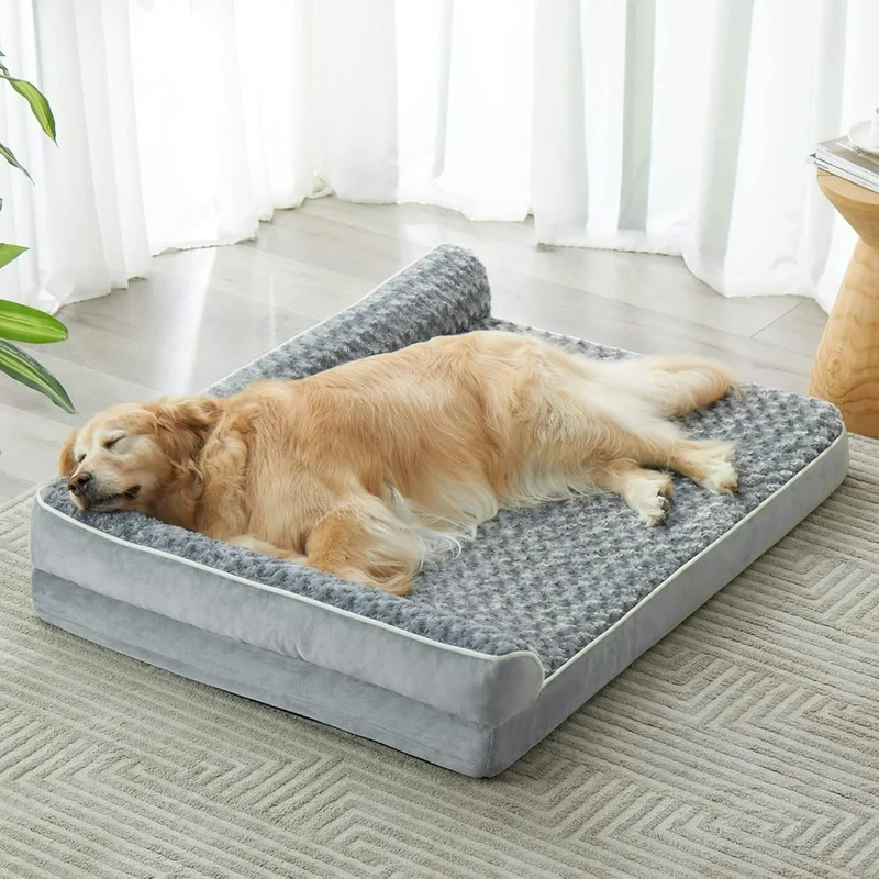 Letto Ortopedico per Cani di Taglia Grande – Divano Ergonomico Impermeabile con Rivestimento Lavabile