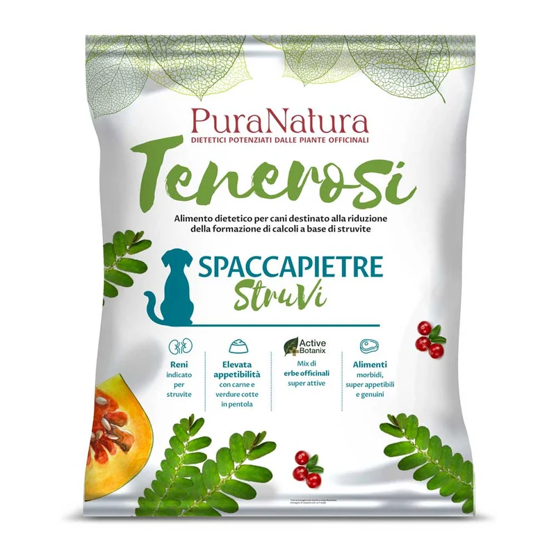 Pura Natura Dalla Grana Tenerosi SPACCAPIETRE STRUVI Maiale per Cani