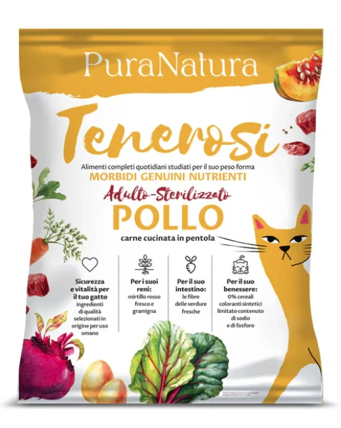 Pura Natura Dalla Grana Tenerosi Pollo Per GATTI