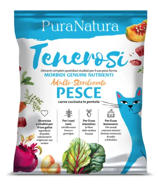 Pura Natura Dalla Grana Tenerosi Pesce Pescato per GATTI
