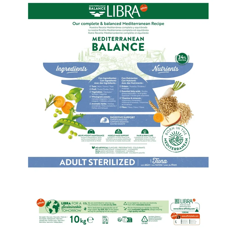 Libra Cat Sterilised Adult Tonno 10 kg: Benessere e Controllo del Peso