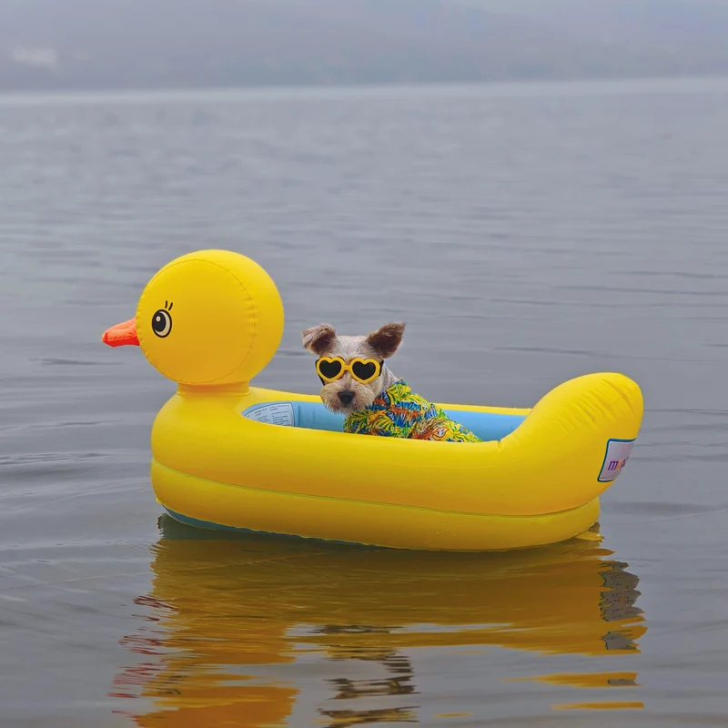 Salvagente per Cani Piccoli "Yellow Duck" 50x90cm | Corgi e Teddy