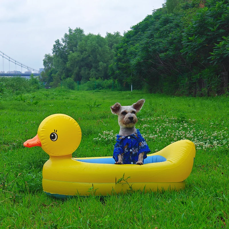 Salvagente per Cani Piccoli "Yellow Duck" 50x90cm | Corgi e Teddy